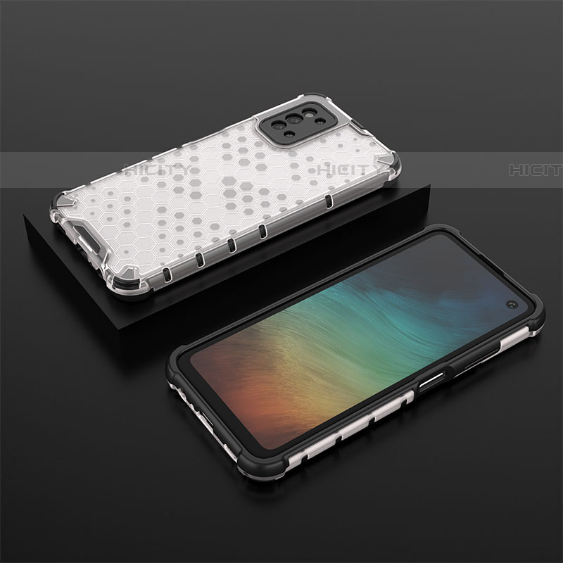 Samsung Galaxy F52 5G用360度 フルカバー ハイブリットバンパーケース クリア透明 プラスチック カバー AM2 サムスン 