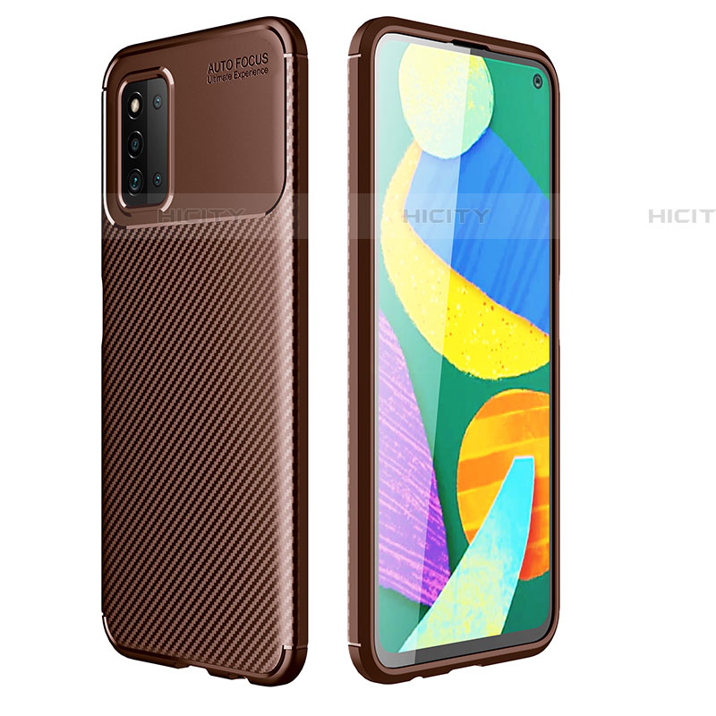 Samsung Galaxy F52 5G用シリコンケース ソフトタッチラバー ツイル カバー サムスン 