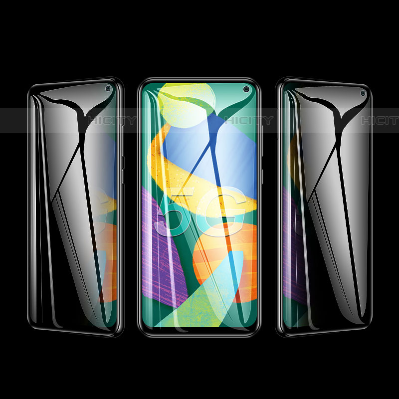 Samsung Galaxy F52 5G用高光沢 液晶保護フィルム フルカバレッジ画面 反スパイ S01 サムスン クリア