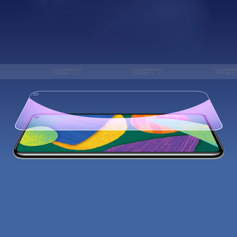Samsung Galaxy F52 5G用アンチグレア ブルーライト 強化ガラス 液晶保護フィルム B05 サムスン クリア