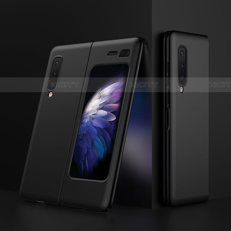 Samsung Galaxy Fold用ハードケース プラスチック 質感もマット カバー M01 サムスン ブラック