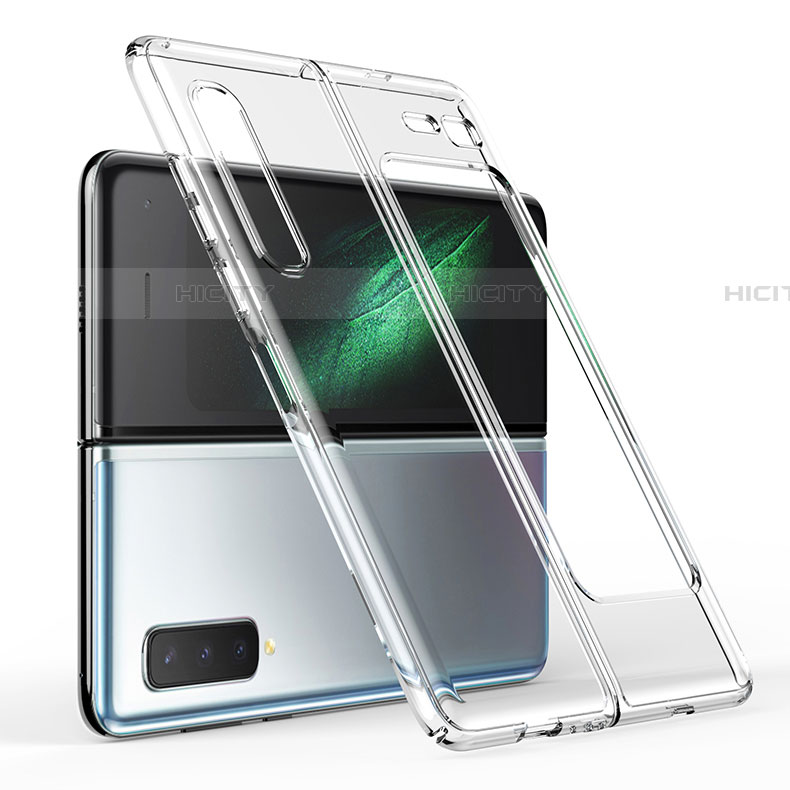 Samsung Galaxy Fold用ハードカバー クリスタル クリア透明 H01 サムスン 