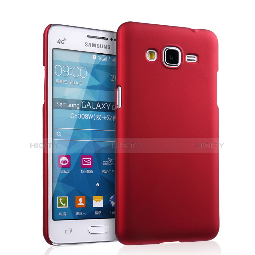 Samsung Galaxy Grand Prime 4G G531F Duos TV用ハードケース プラスチック 質感もマット サムスン レッド