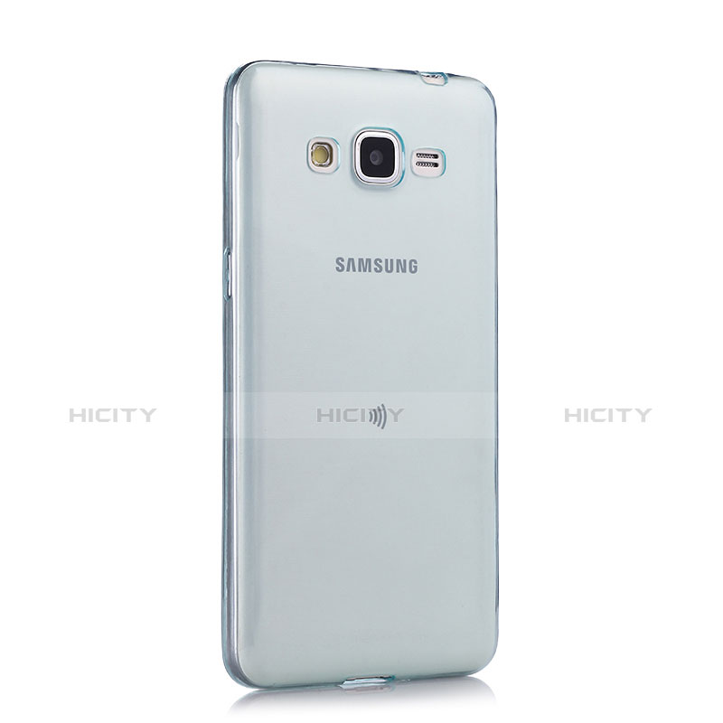Samsung Galaxy Grand Prime 4G G531F Duos TV用極薄ソフトケース シリコンケース 耐衝撃 全面保護 クリア透明 サムスン ネイビー