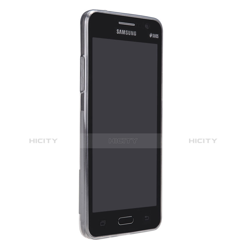 Samsung Galaxy Grand Prime 4G G531F Duos TV用極薄ソフトケース シリコンケース 耐衝撃 全面保護 クリア透明 T02 サムスン クリア