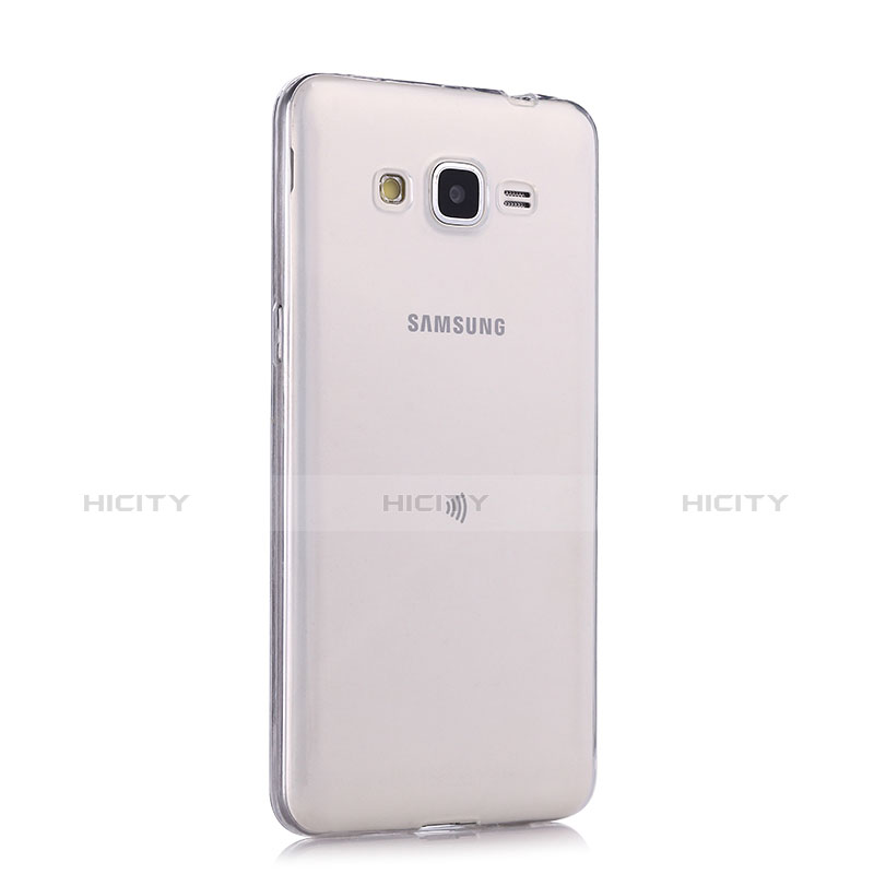 Samsung Galaxy Grand Prime SM-G530H用極薄ソフトケース シリコンケース 耐衝撃 全面保護 クリア透明 サムスン ホワイト