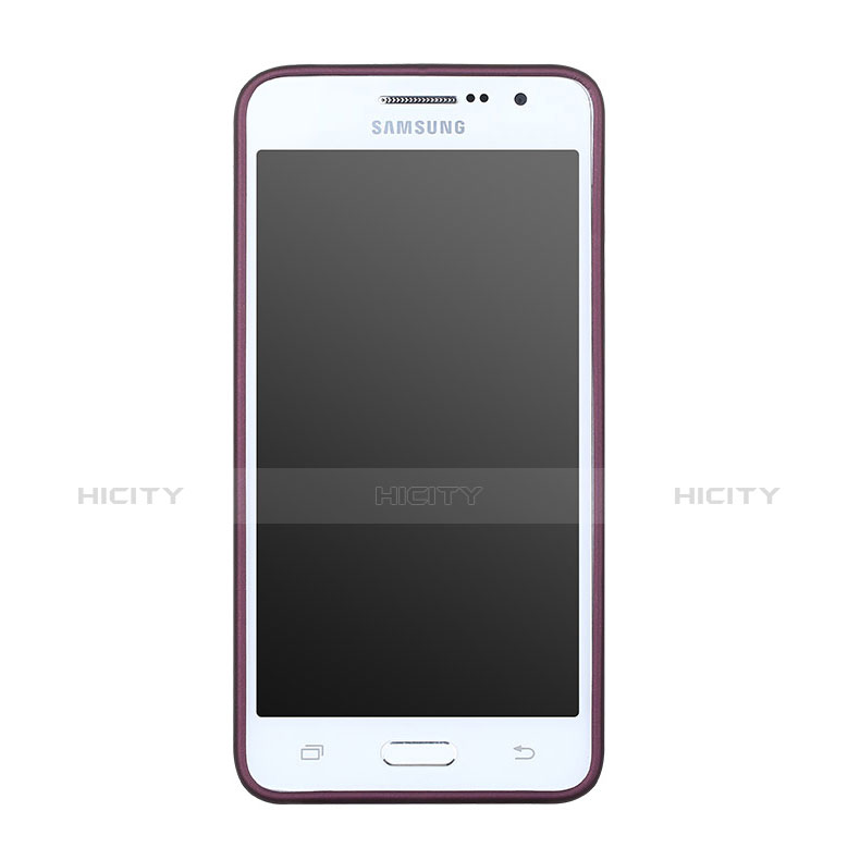Samsung Galaxy Grand Prime SM-G530H用極薄ソフトケース シリコンケース 耐衝撃 全面保護 サムスン パープル