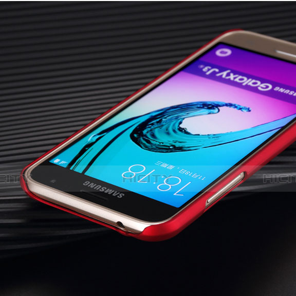 Samsung Galaxy J3 (2016) J320F J3109用ハードケース プラスチック 質感もマット サムスン レッド