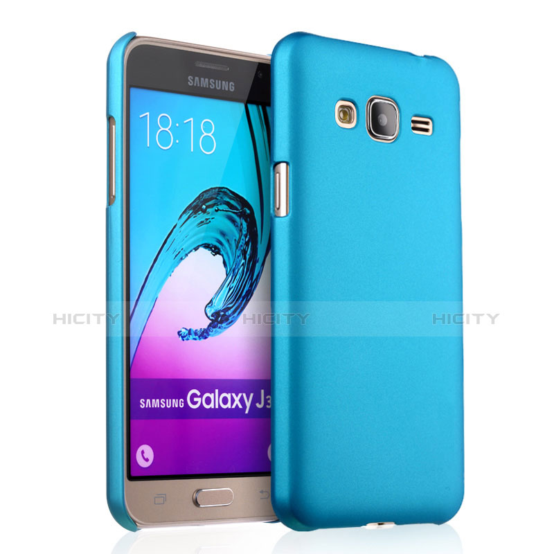 Samsung Galaxy J3用ハードケース プラスチック 質感もマット サムスン ブルー