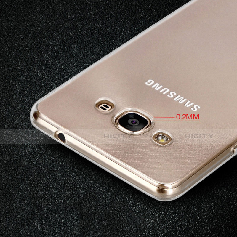 Samsung Galaxy J3 Pro (2016) J3110用極薄ソフトケース シリコンケース 耐衝撃 全面保護 クリア透明 T02 サムスン クリア