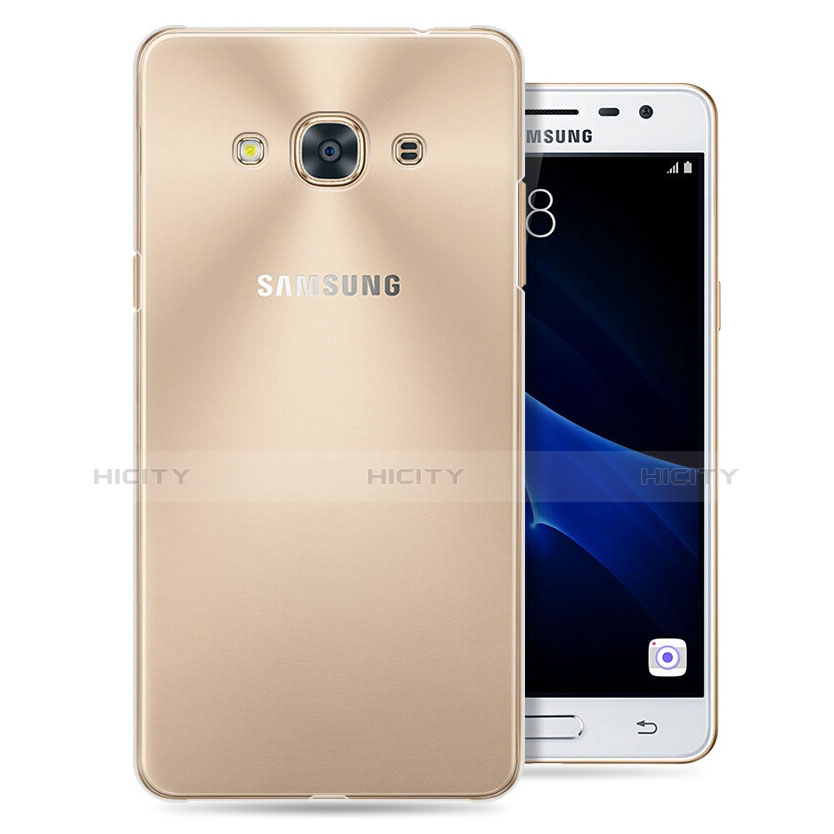 Samsung Galaxy J3 Pro (2016) J3110用極薄ソフトケース シリコンケース 耐衝撃 全面保護 クリア透明 T04 サムスン クリア