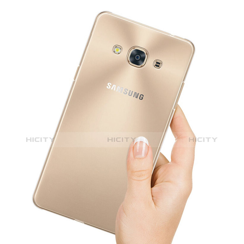 Samsung Galaxy J3 Pro (2016) J3110用極薄ソフトケース シリコンケース 耐衝撃 全面保護 クリア透明 T04 サムスン クリア