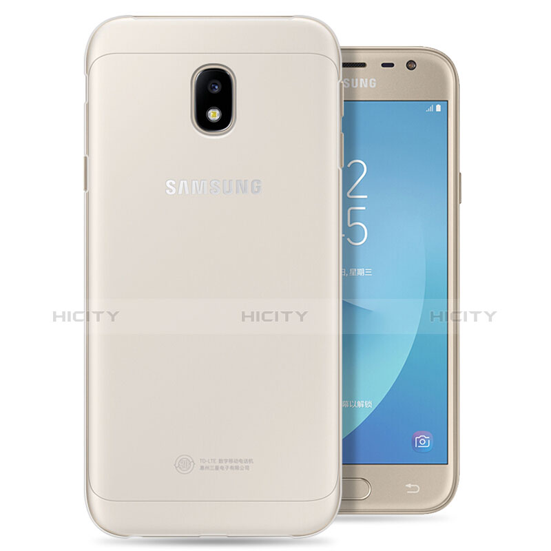 Samsung Galaxy J3 Pro (2017)用極薄ソフトケース シリコンケース 耐衝撃 全面保護 クリア透明 カバー サムスン クリア