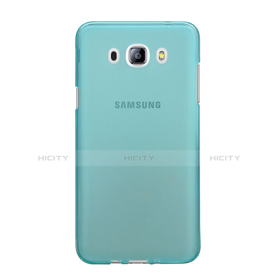 Samsung Galaxy J5 (2016) J510FN J5108用極薄ソフトケース シリコンケース 耐衝撃 全面保護 クリア透明 サムスン ネイビー