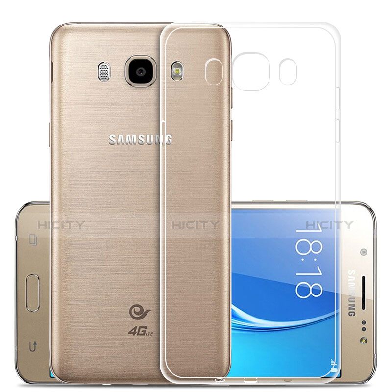 Samsung Galaxy J5 (2016) J510FN J5108用極薄ソフトケース シリコンケース 耐衝撃 全面保護 クリア透明 T02 サムスン クリア