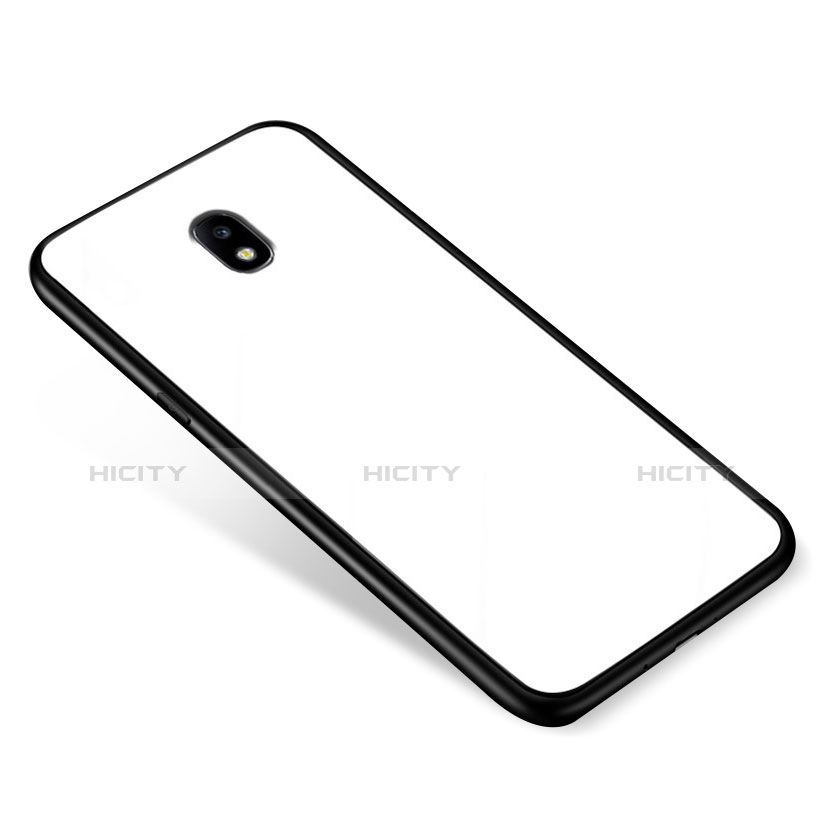 Samsung Galaxy J5 (2017) Duos J530F用ハイブリットバンパーケース プラスチック 鏡面 カバー サムスン ホワイト