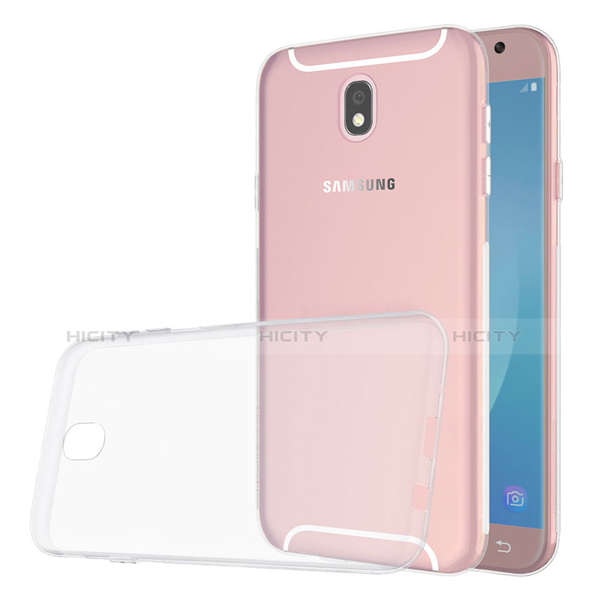 Samsung Galaxy J5 (2017) SM-J750F用極薄ソフトケース シリコンケース 耐衝撃 全面保護 クリア透明 カバー サムスン クリア