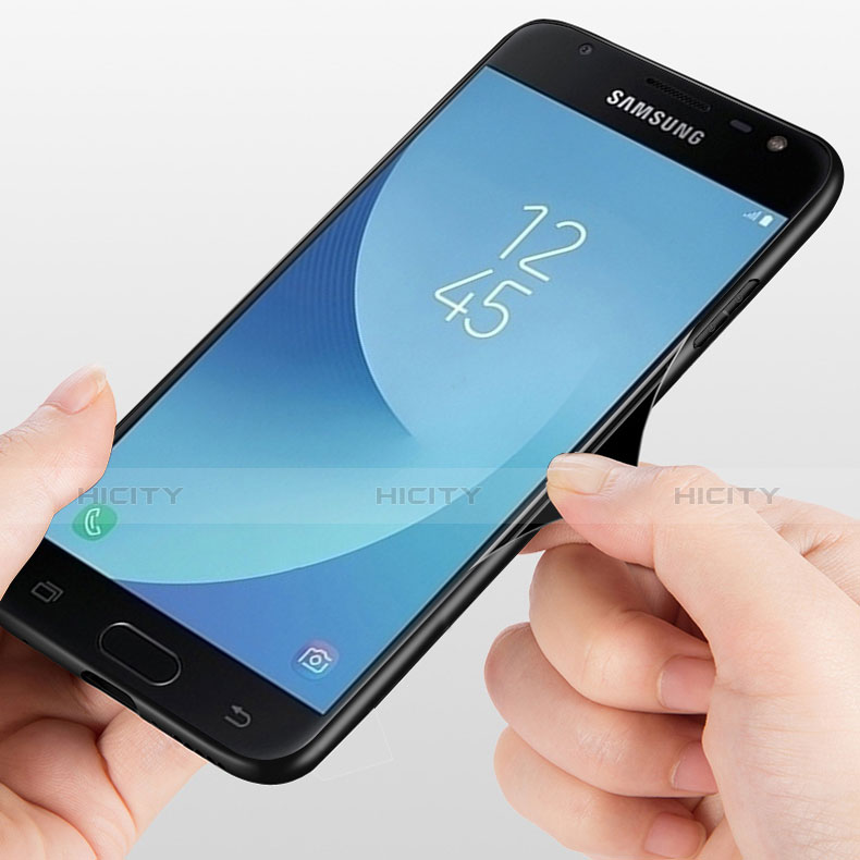 Samsung Galaxy J5 (2017) SM-J750F用シリコンケース ソフトタッチラバー 鏡面 サムスン レッド