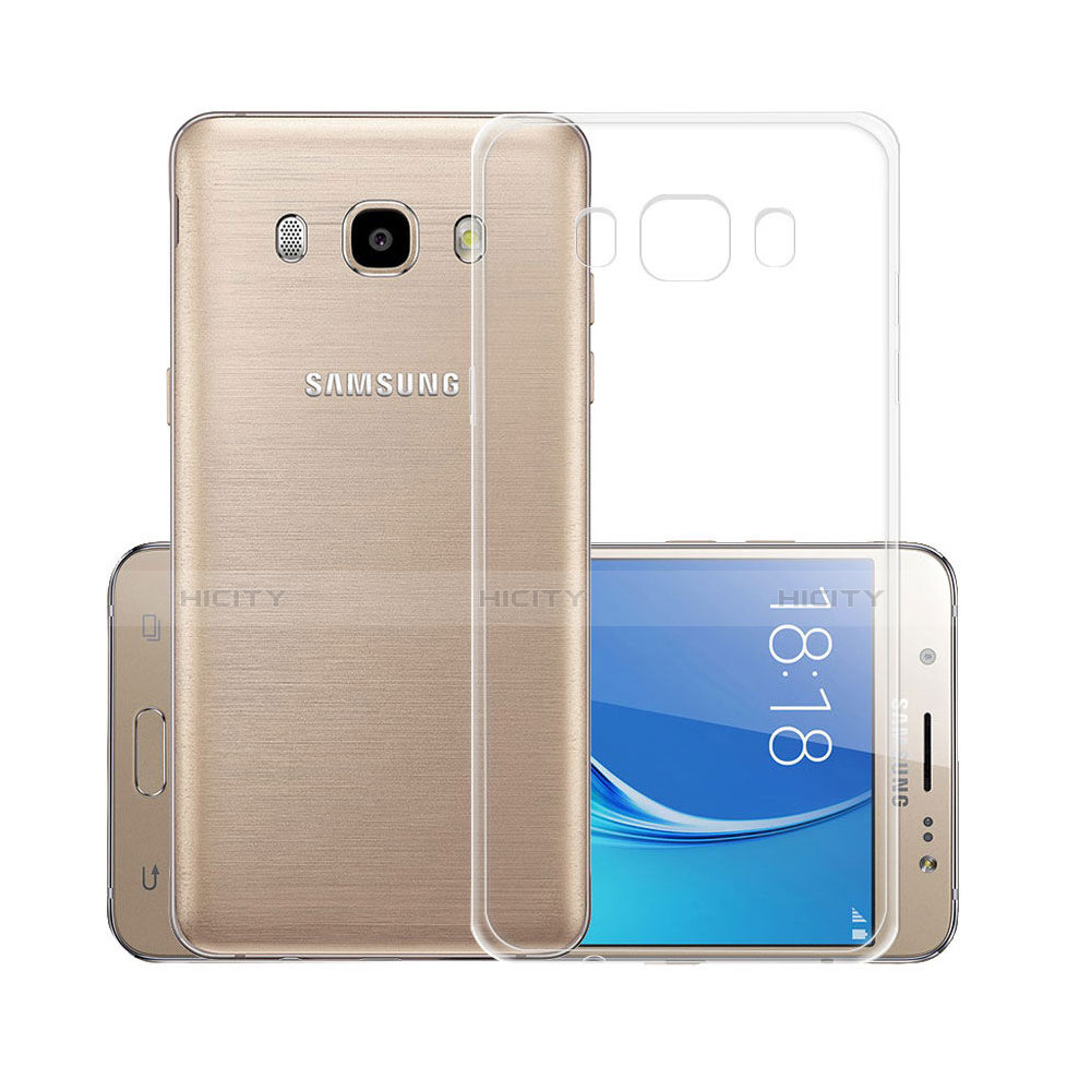 Samsung Galaxy J5 Duos (2016)用極薄ソフトケース シリコンケース 耐衝撃 全面保護 クリア透明 サムスン クリア