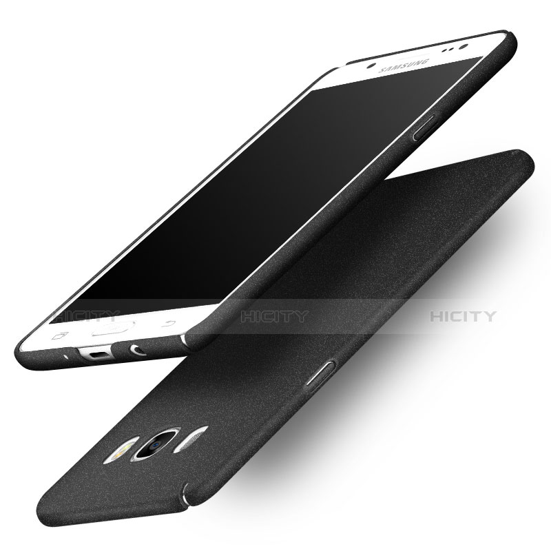 Samsung Galaxy J5 Duos (2016)用ハードケース カバー プラスチック サムスン ブラック