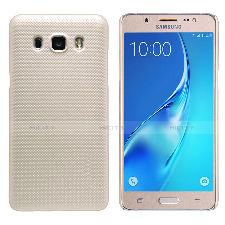 Samsung Galaxy J5 Duos (2016)用ハードケース プラスチック 質感もマット M02 サムスン ゴールド