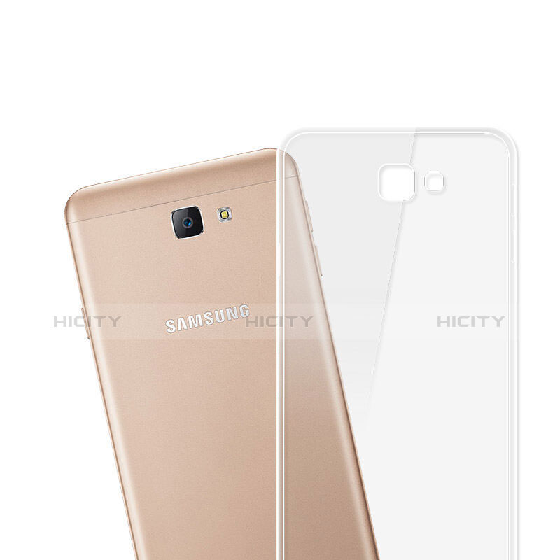 Samsung Galaxy J5 Prime G570F用極薄ソフトケース シリコンケース 耐衝撃 全面保護 クリア透明 T03 サムスン クリア