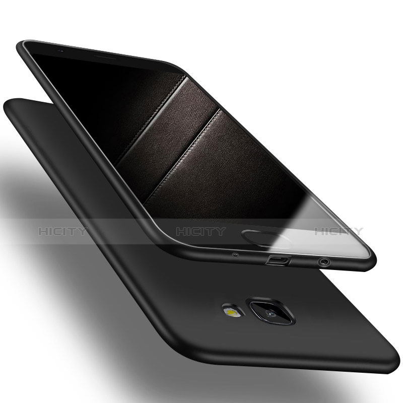 Samsung Galaxy J5 Prime G570F用極薄ソフトケース シリコンケース 耐衝撃 全面保護 S03 サムスン ブラック