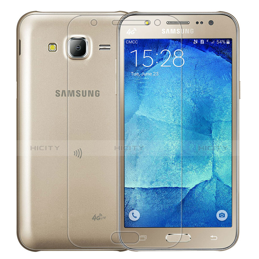 Samsung Galaxy J5 SM-J500F用強化ガラス 液晶保護フィルム T01 サムスン クリア