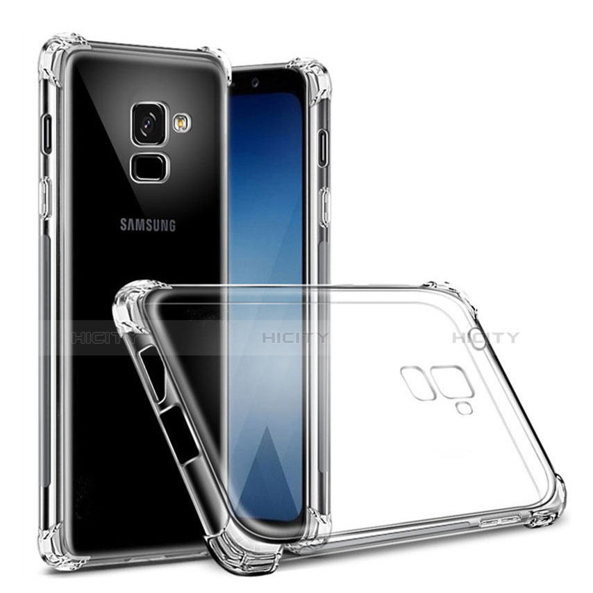 Samsung Galaxy J6 (2018) J600F用極薄ソフトケース シリコンケース 耐衝撃 全面保護 クリア透明 T02 サムスン クリア