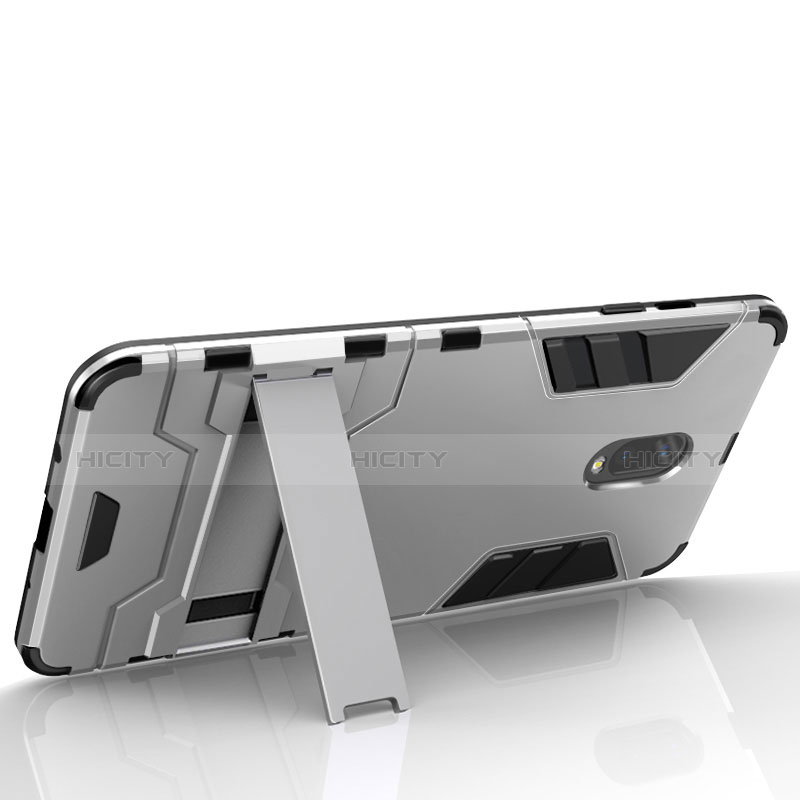 Samsung Galaxy J7 Plus用ハイブリットバンパーケース スタンド プラスチック 兼シリコーン カバー サムスン 
