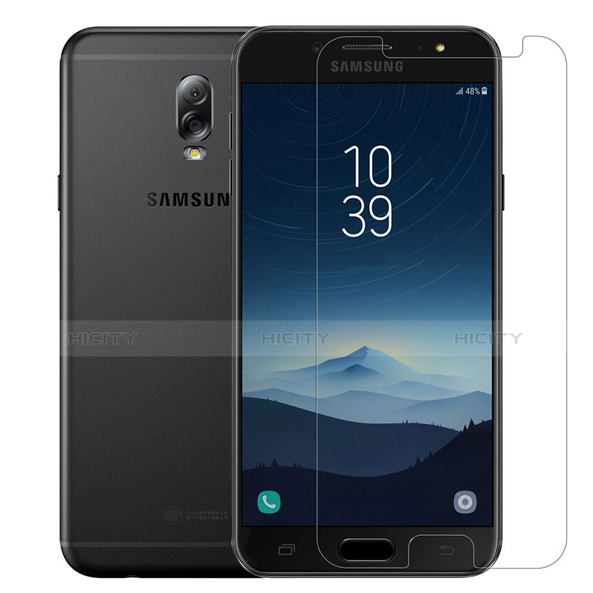 Samsung Galaxy J7 Plus用強化ガラス 液晶保護フィルム T02 サムスン クリア