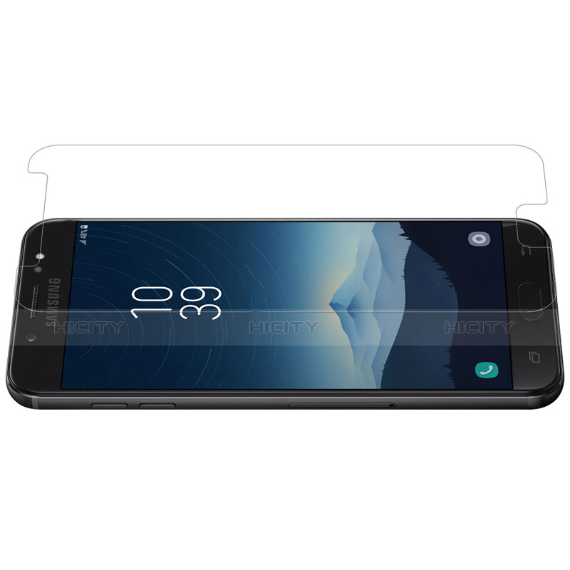 Samsung Galaxy J7 Plus用強化ガラス 液晶保護フィルム T02 サムスン クリア