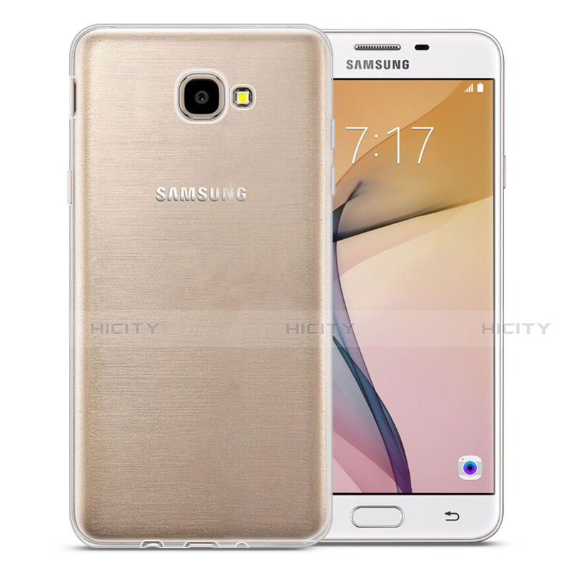 Samsung Galaxy J7 Prime用極薄ソフトケース シリコンケース 耐衝撃 全面保護 クリア透明 カバー サムスン クリア