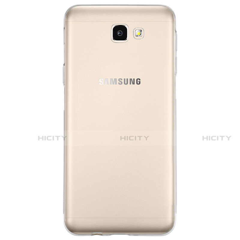 Samsung Galaxy J7 Prime用極薄ソフトケース シリコンケース 耐衝撃 全面保護 クリア透明 T02 サムスン クリア