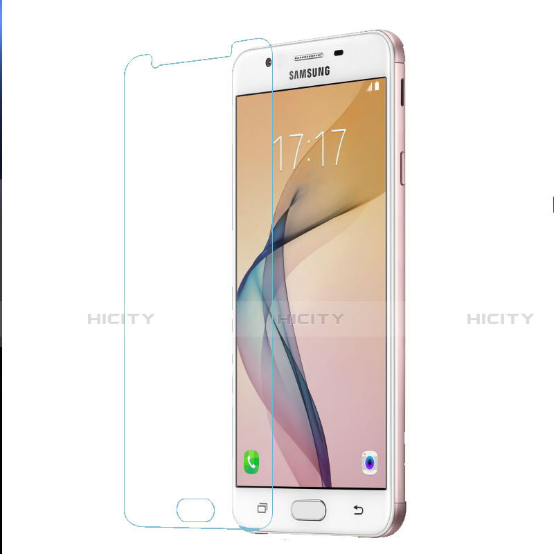 Samsung Galaxy J7 Prime用強化ガラス 液晶保護フィルム T01 サムスン クリア