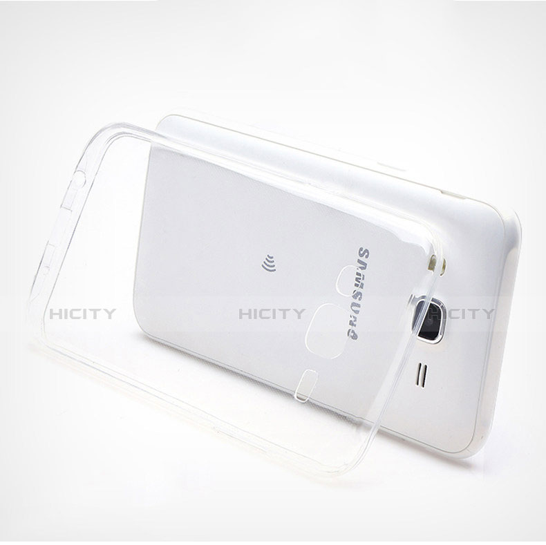 Samsung Galaxy J7 SM-J700F J700H用極薄ソフトケース シリコンケース 耐衝撃 全面保護 クリア透明 T02 サムスン クリア
