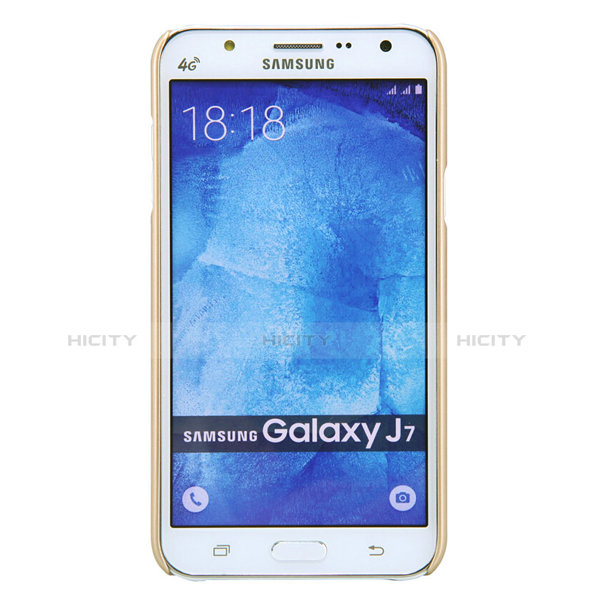 Samsung Galaxy J7 SM-J700F J700H用ハードケース プラスチック 質感もマット M02 サムスン ゴールド