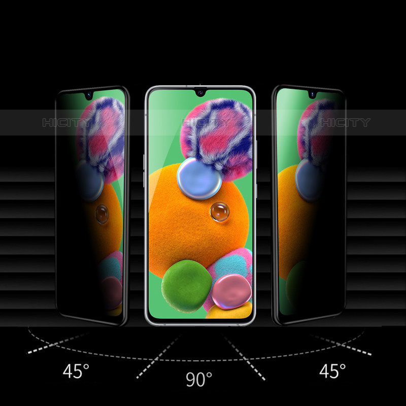 Samsung Galaxy M01用反スパイ 強化ガラス 液晶保護フィルム S05 サムスン クリア