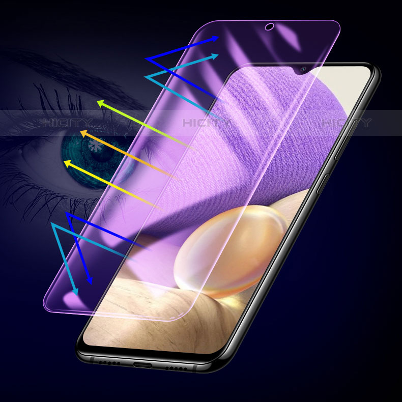Samsung Galaxy M01用アンチグレア ブルーライト 強化ガラス 液晶保護フィルム B05 サムスン クリア
