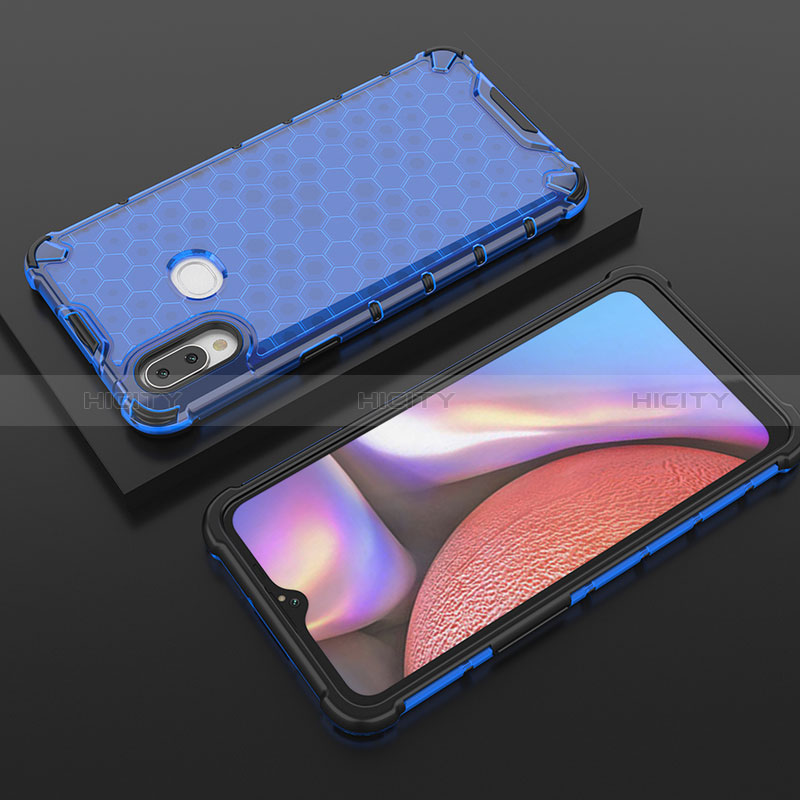 Samsung Galaxy M01s用360度 フルカバー ハイブリットバンパーケース クリア透明 プラスチック カバー AM1 サムスン 