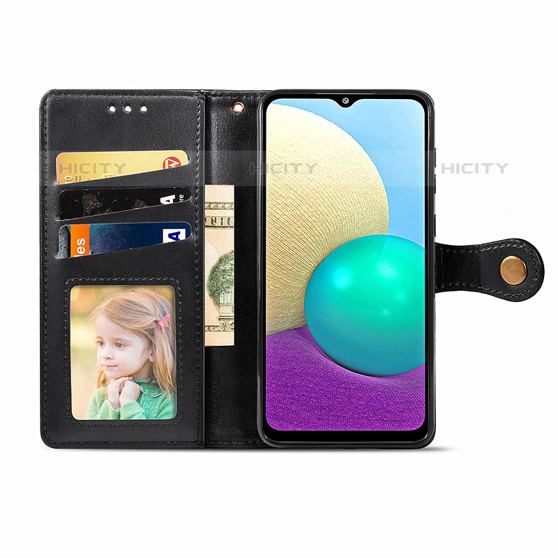 Samsung Galaxy M02用手帳型 レザーケース スタンド カバー S05D サムスン 