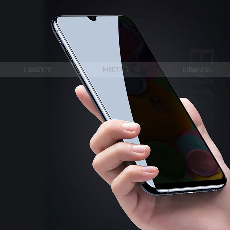 Samsung Galaxy M02用反スパイ 強化ガラス 液晶保護フィルム S03 サムスン クリア