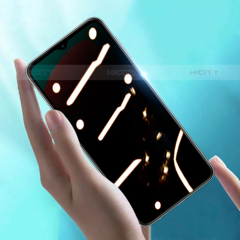 Samsung Galaxy M02用反スパイ 強化ガラス 液晶保護フィルム S03 サムスン クリア