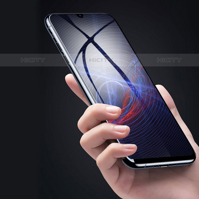 Samsung Galaxy M02用強化ガラス フル液晶保護フィルム F06 サムスン ブラック