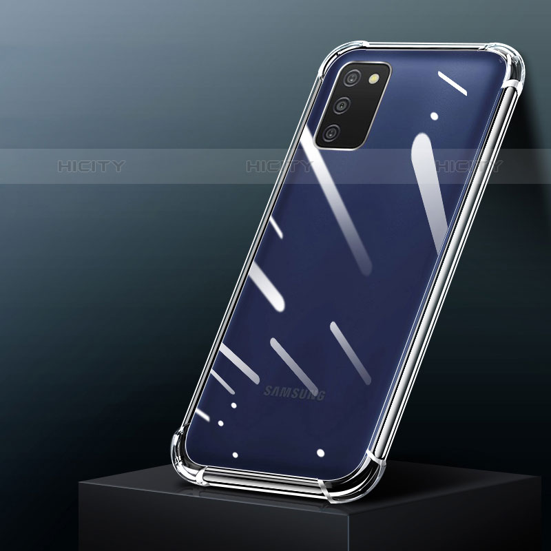 Samsung Galaxy M02s用極薄ソフトケース シリコンケース 耐衝撃 全面保護 クリア透明 T02 サムスン クリア