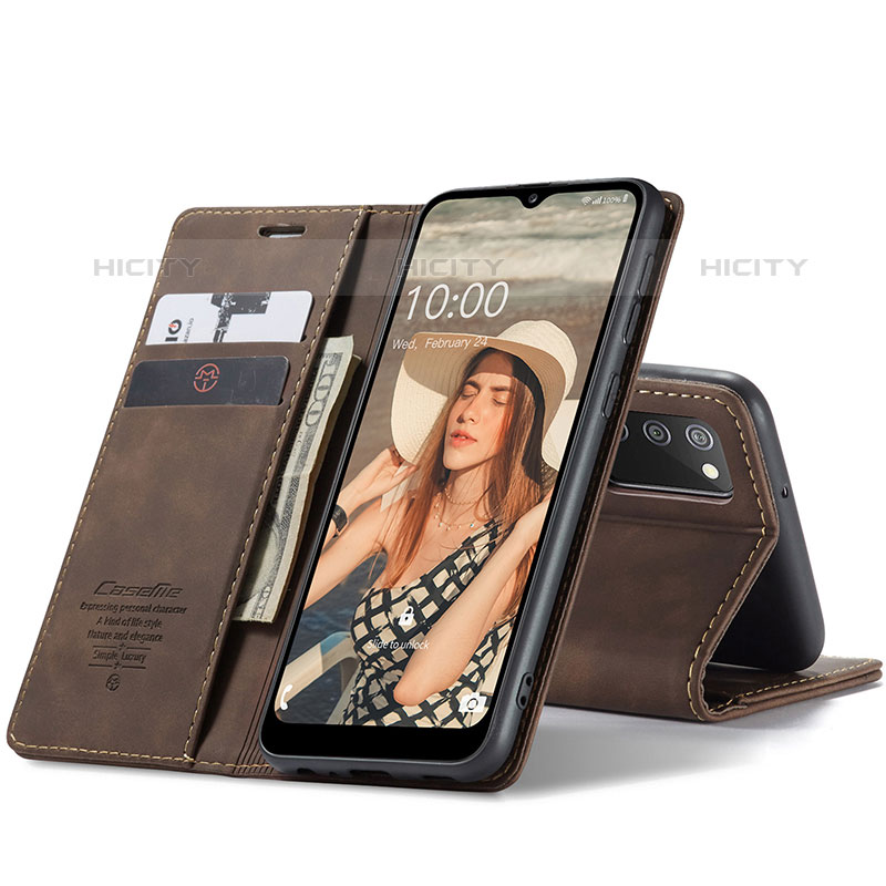 Samsung Galaxy M02s用手帳型 レザーケース スタンド カバー C01S サムスン 