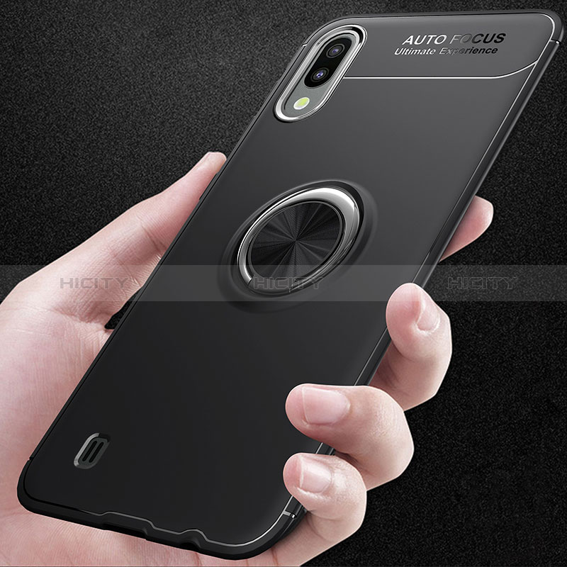 Samsung Galaxy M10用極薄ソフトケース シリコンケース 耐衝撃 全面保護 アンド指輪 マグネット式 バンパー JM1 サムスン 