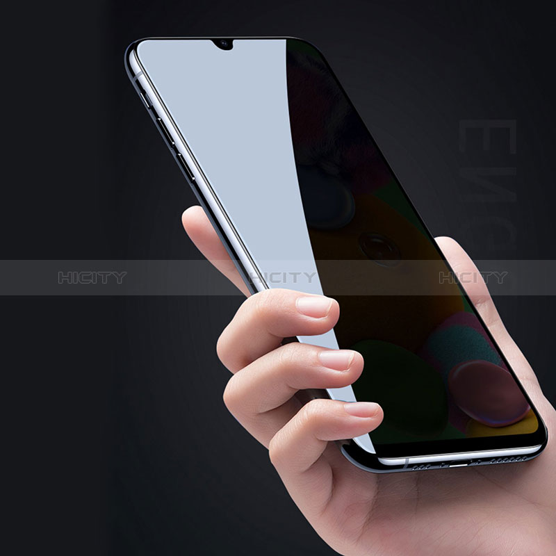 Samsung Galaxy M10用反スパイ 強化ガラス 液晶保護フィルム S03 サムスン クリア