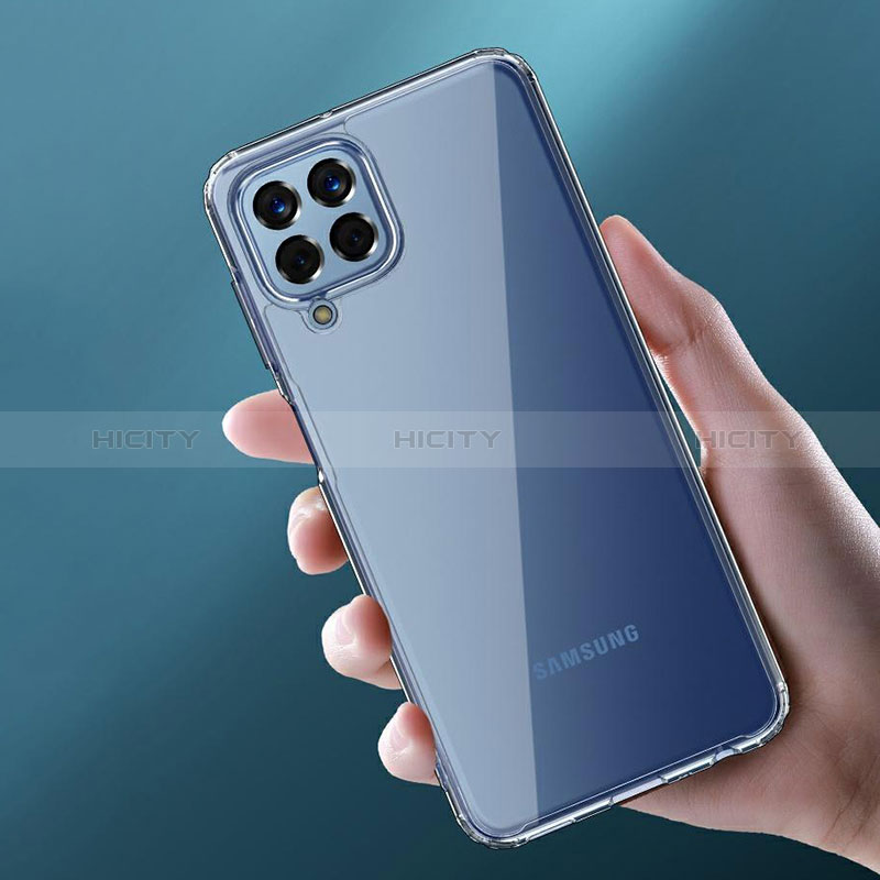 Samsung Galaxy M12用極薄ソフトケース シリコンケース 耐衝撃 全面保護 クリア透明 T05 サムスン クリア