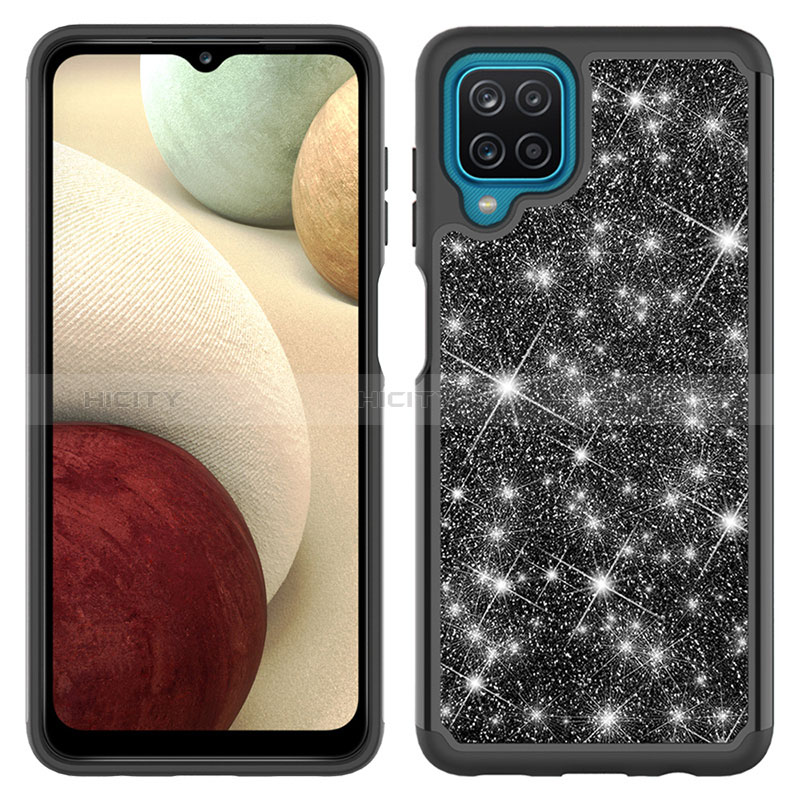 Samsung Galaxy M12用ハイブリットバンパーケース ブリンブリン カバー 前面と背面 360度 フル JX1 サムスン 